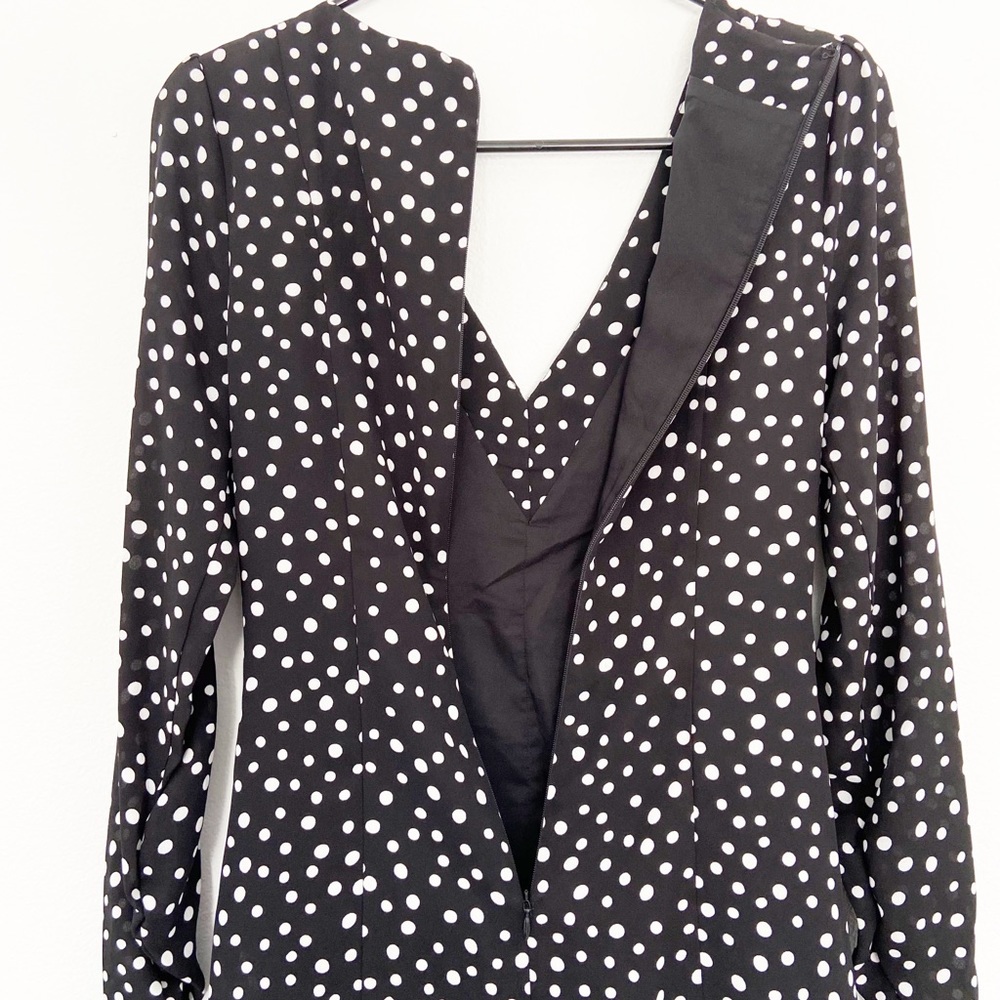 LIKELY Corinne Polka Dot Dress Black Size 0 - Picture 11 of 14